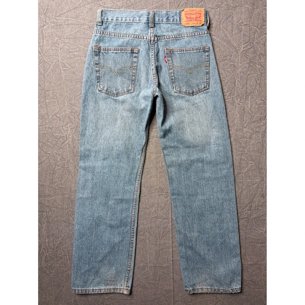 Levi's Jeans Kids 12 REG 550 Relaxed Fit Blue Denim 100% Cotton Regular W26 L26